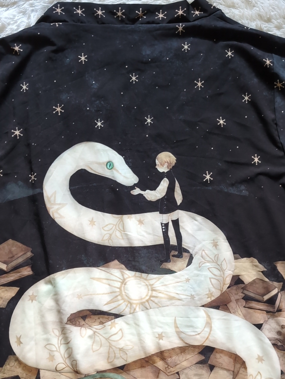 🔴SALE! Blackmilk The Snake and The Boy Kimono Style Flowy Witchy Gothic Robe - Picture 11 of 16